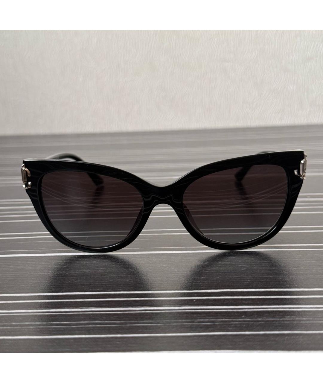 JIMMY CHOO Черные пластиковые солнцезащитные очки, фото 5