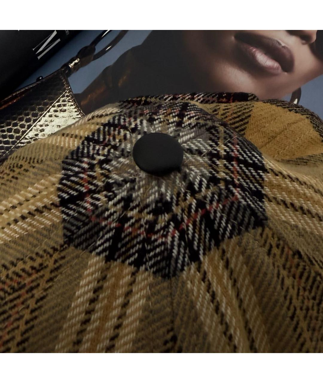 BURBERRY Бежевая хлопковая кепка, фото 4