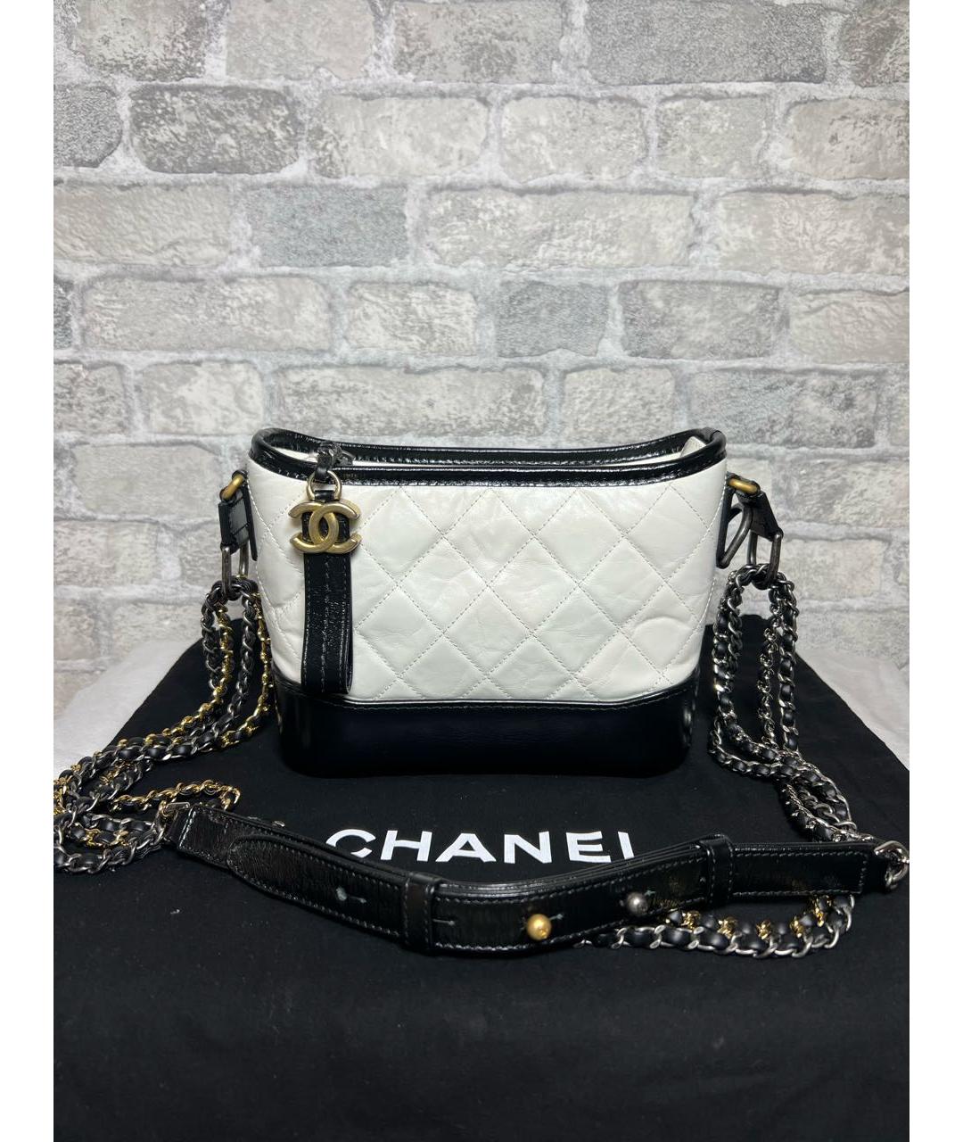 CHANEL Белая кожаная сумка через плечо, фото 9