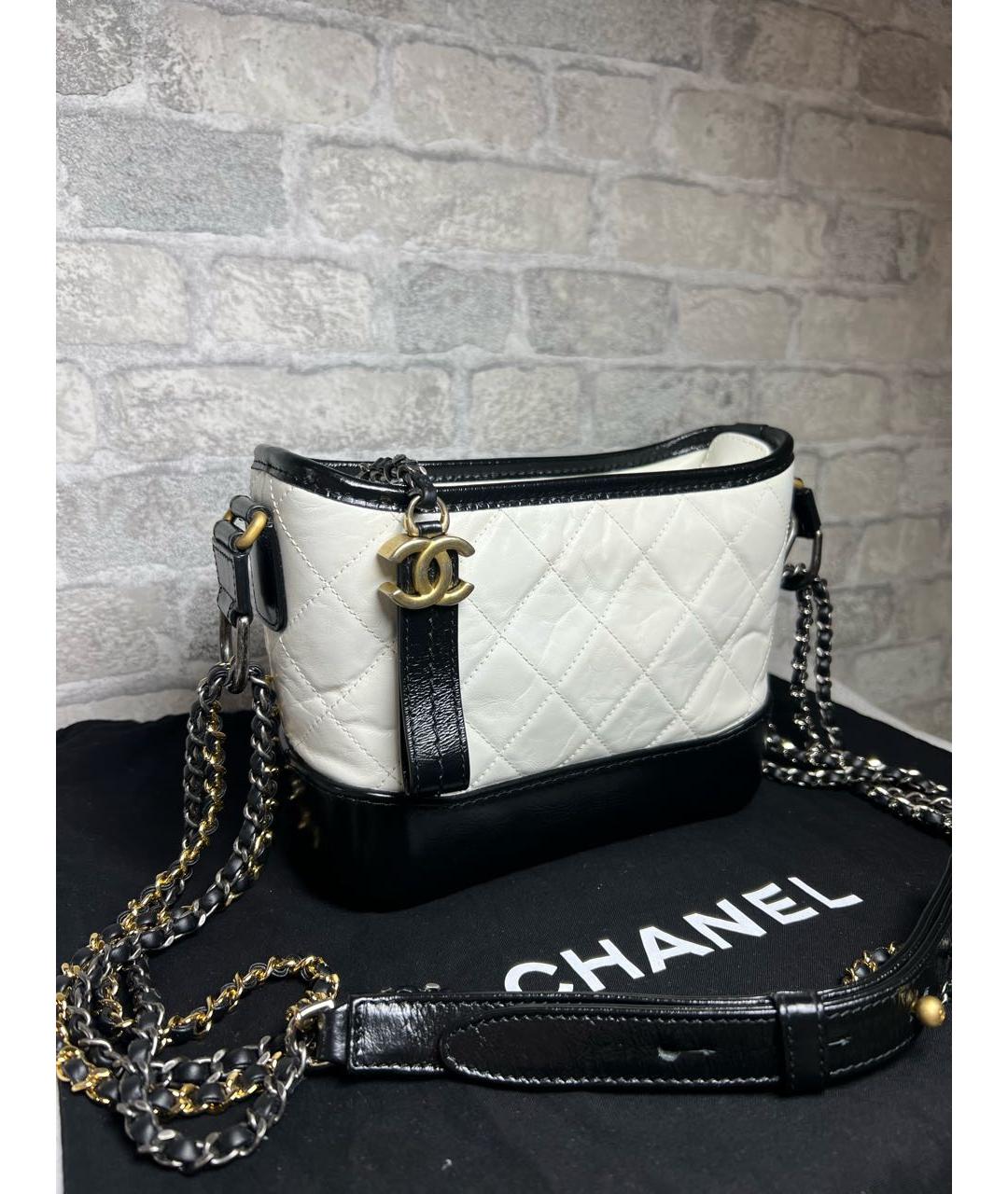 CHANEL Белая кожаная сумка через плечо, фото 2