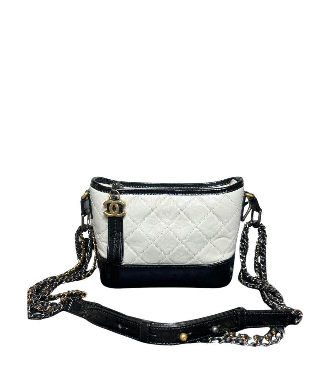 CHANEL Белая кожаная сумка через плечо, фото 1