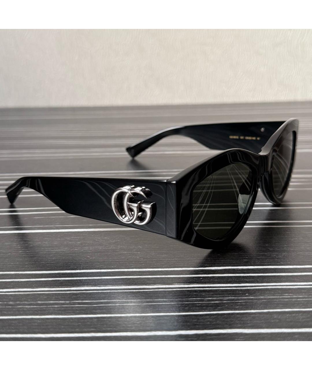 GUCCI Черные пластиковые солнцезащитные очки, фото 2