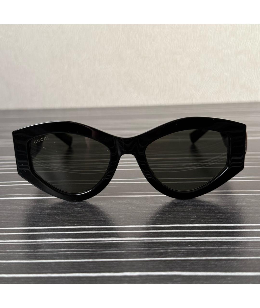 GUCCI Черные пластиковые солнцезащитные очки, фото 5