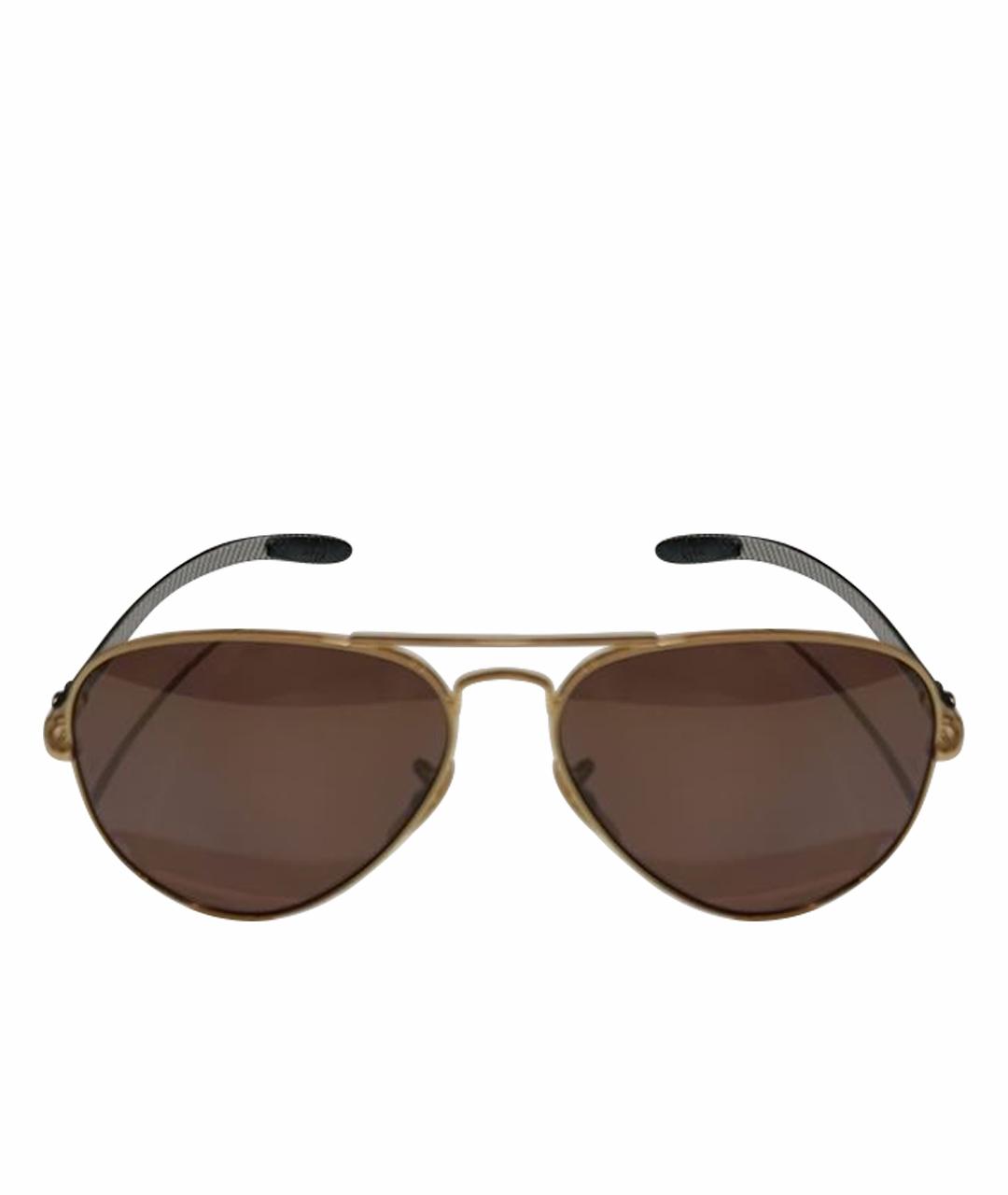 RAY BAN Золотые металлические солнцезащитные очки, фото 1