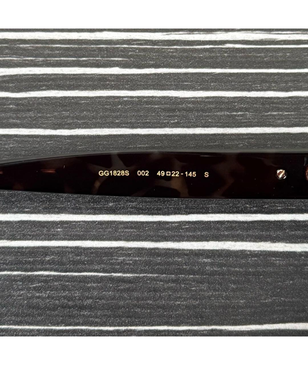 GUCCI Коричневые пластиковые солнцезащитные очки, фото 3