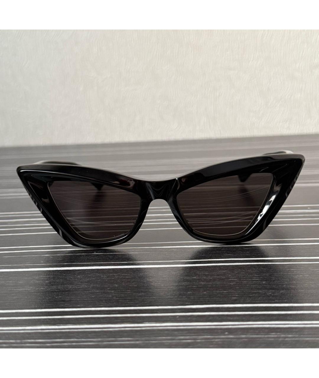 BOTTEGA VENETA Черные пластиковые солнцезащитные очки, фото 5