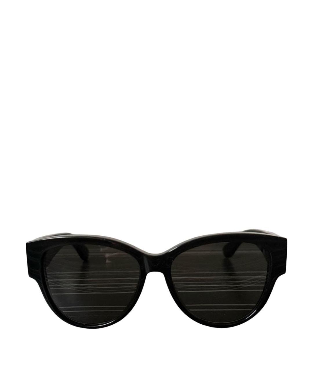 SAINT LAURENT Черные пластиковые солнцезащитные очки, фото 1
