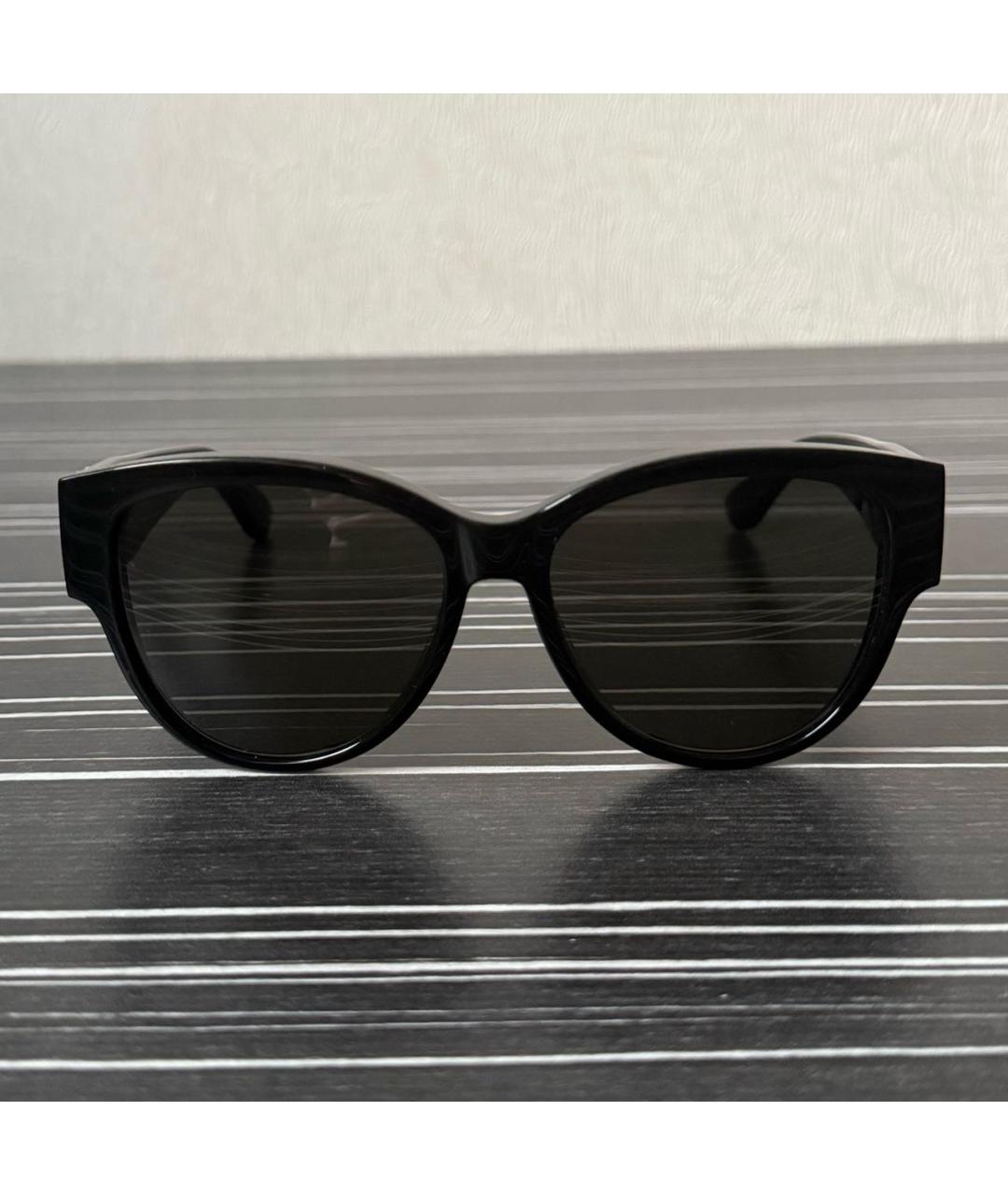 SAINT LAURENT Черные пластиковые солнцезащитные очки, фото 5