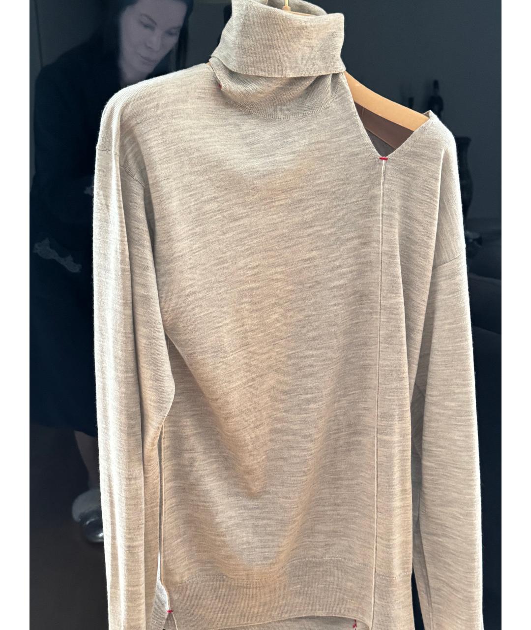 CELINE Серая шерстяная водолазка, фото 7