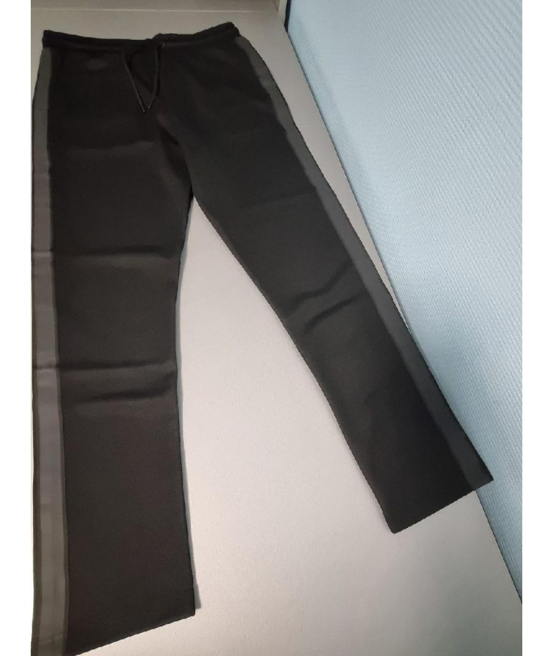 THE KOOPLES Черные хлопко-эластановые повседневные брюки, фото 2