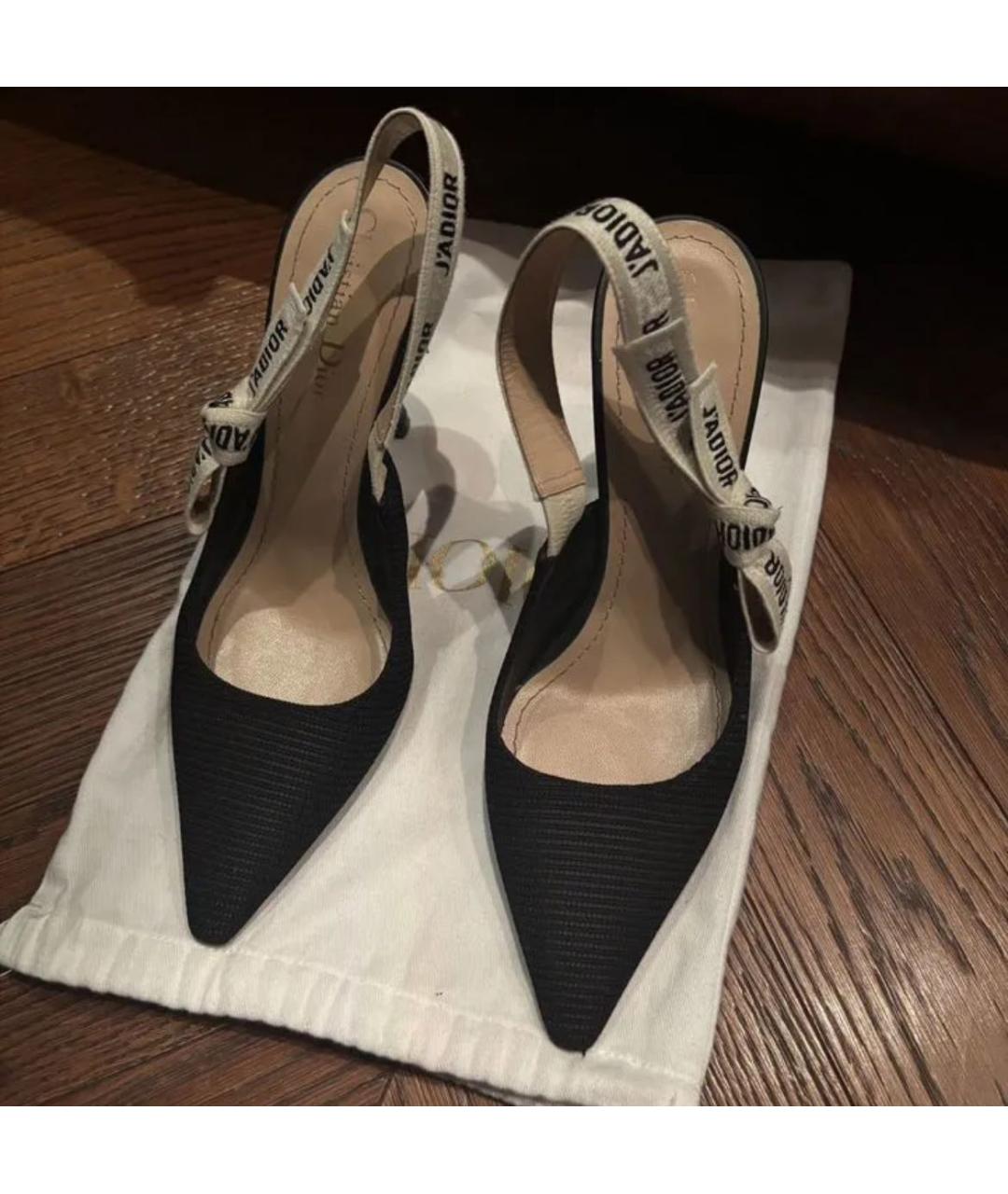 CHRISTIAN DIOR Черные босоножки, фото 2