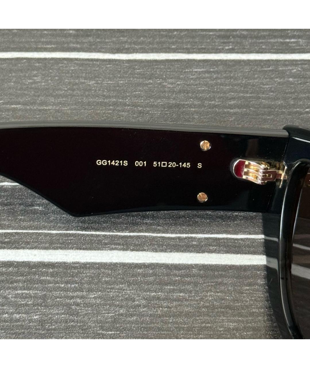 GUCCI Черные пластиковые солнцезащитные очки, фото 3