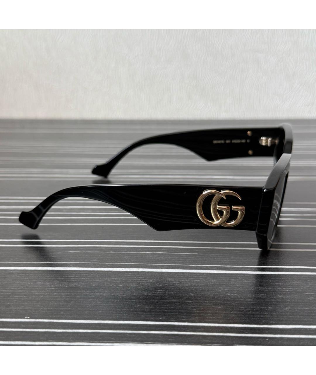 GUCCI Черные пластиковые солнцезащитные очки, фото 2