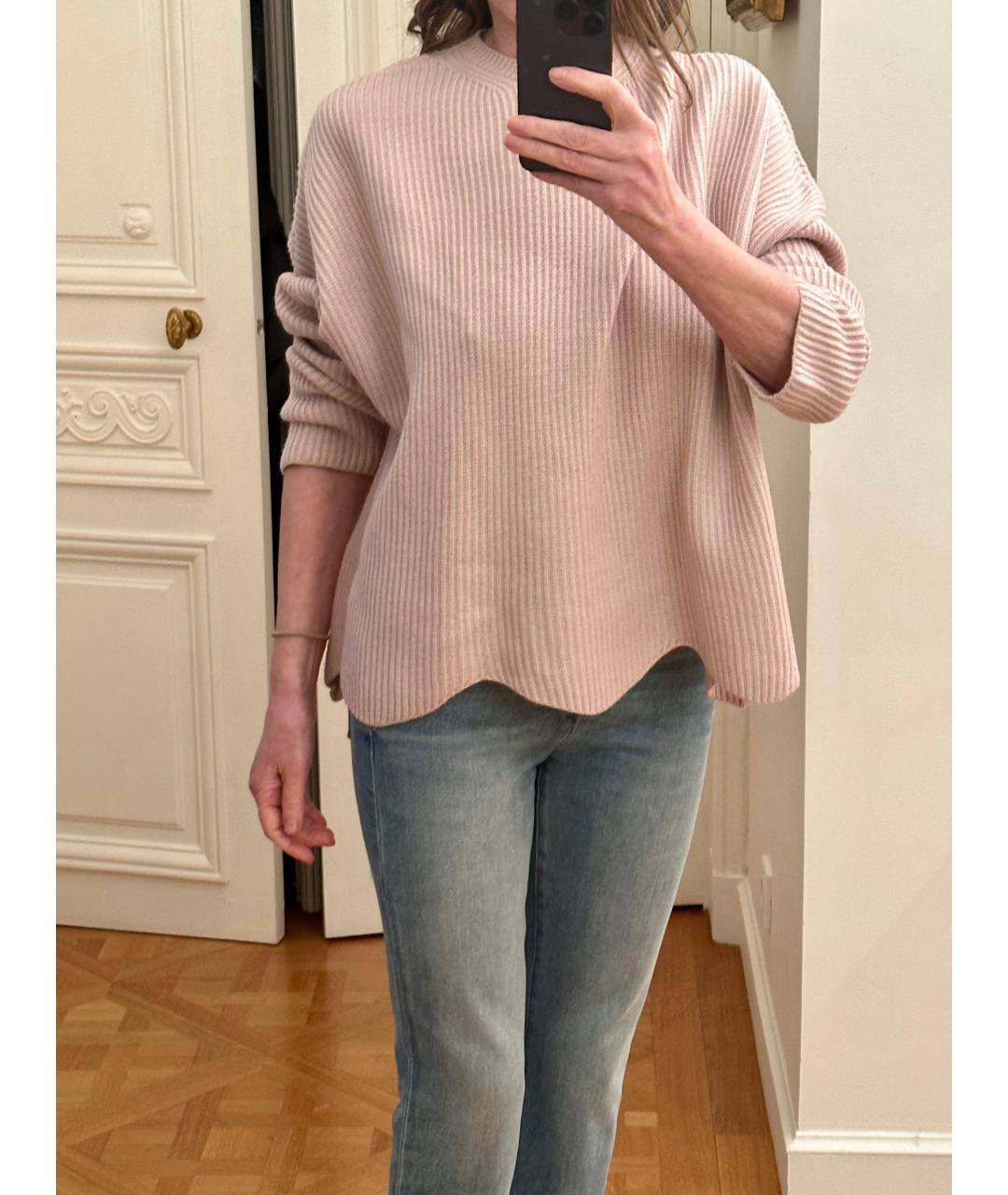 VALENTINO Розовый шерстяной джемпер / свитер, фото 6