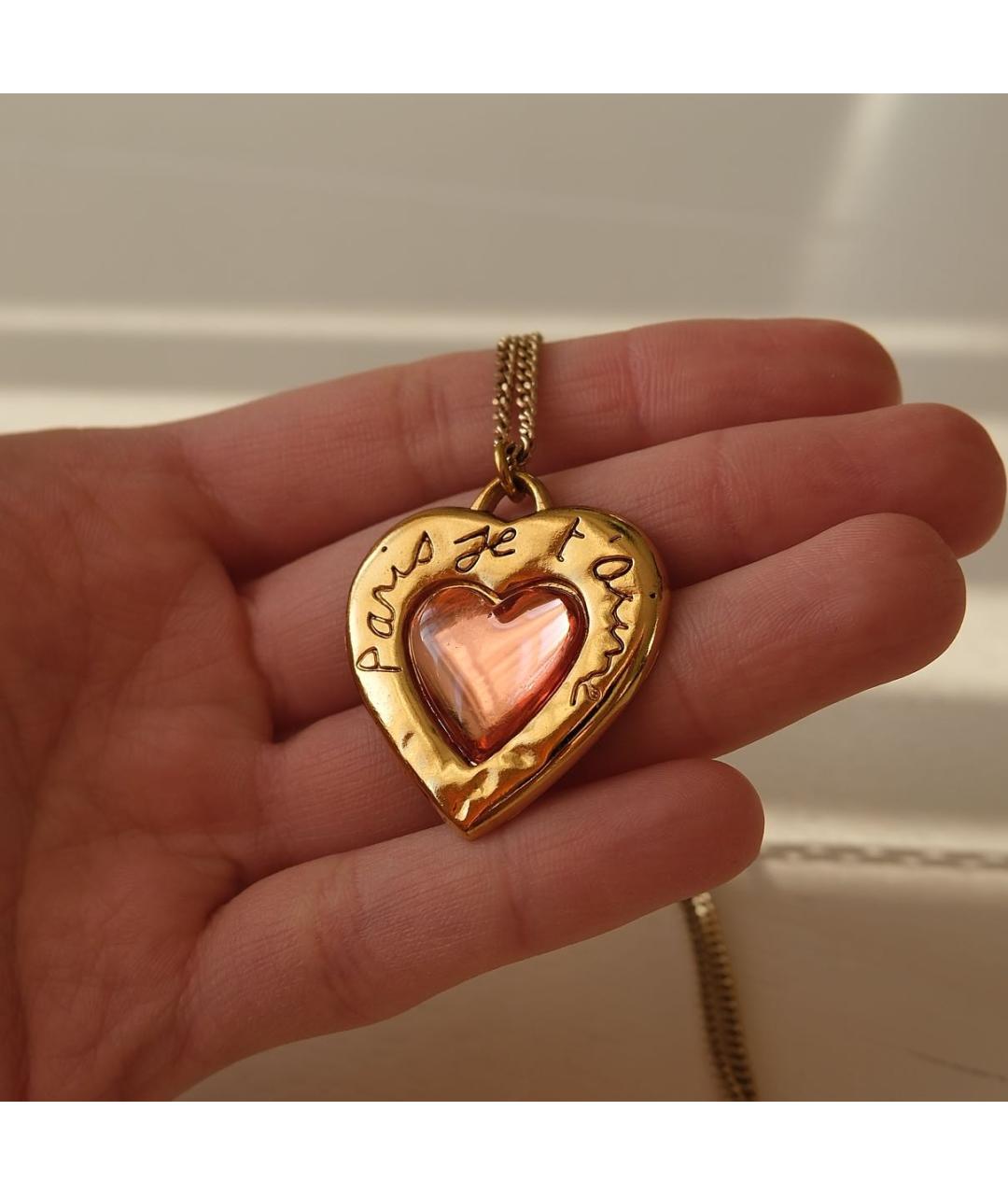 SAINT LAURENT Золотое позолоченное колье, фото 3