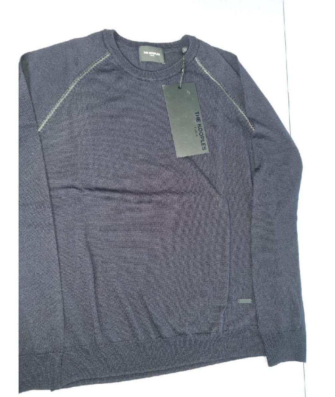 THE KOOPLES Темно-синий шерстяной джемпер / свитер, фото 3