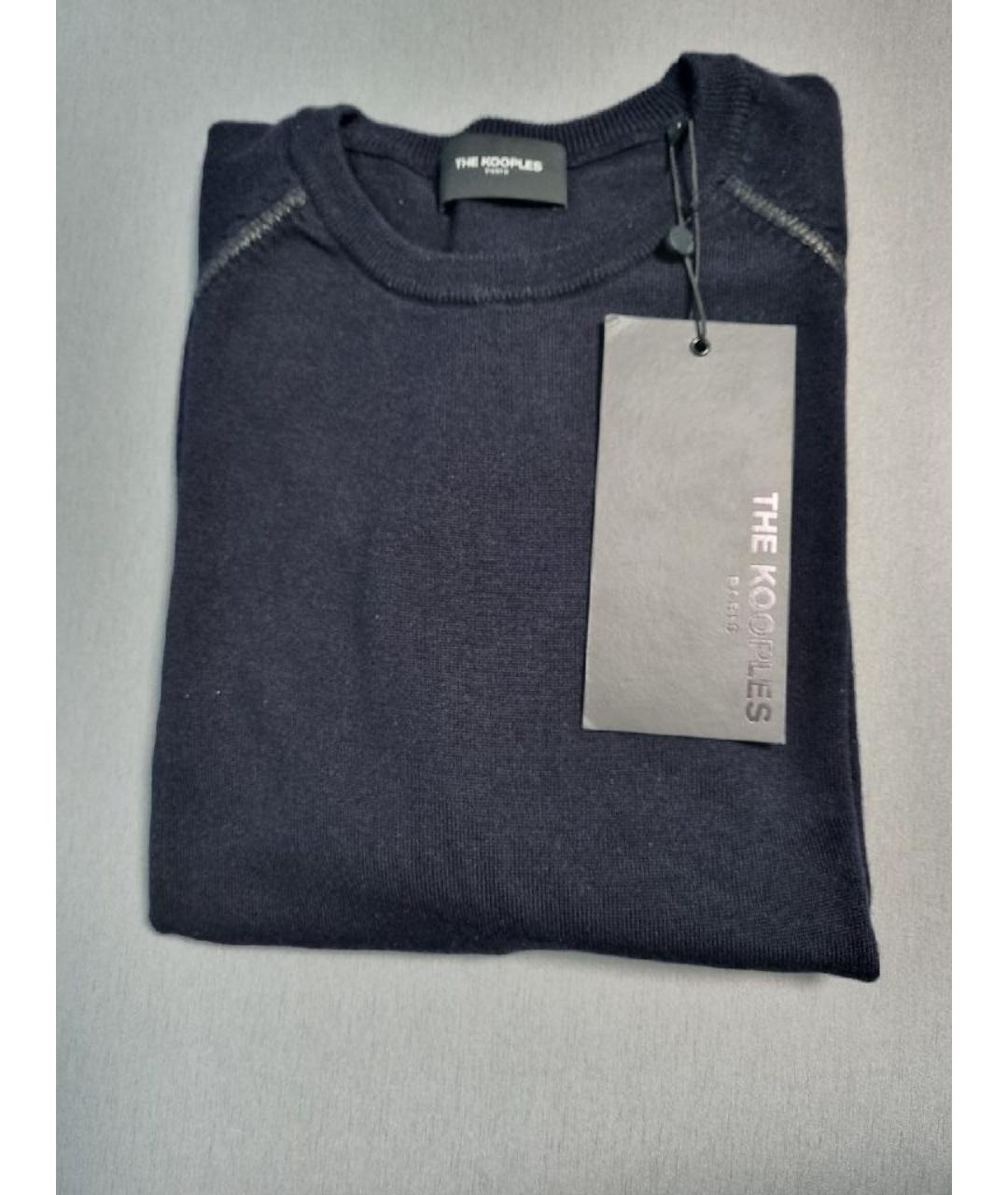 THE KOOPLES Темно-синий шерстяной джемпер / свитер, фото 2