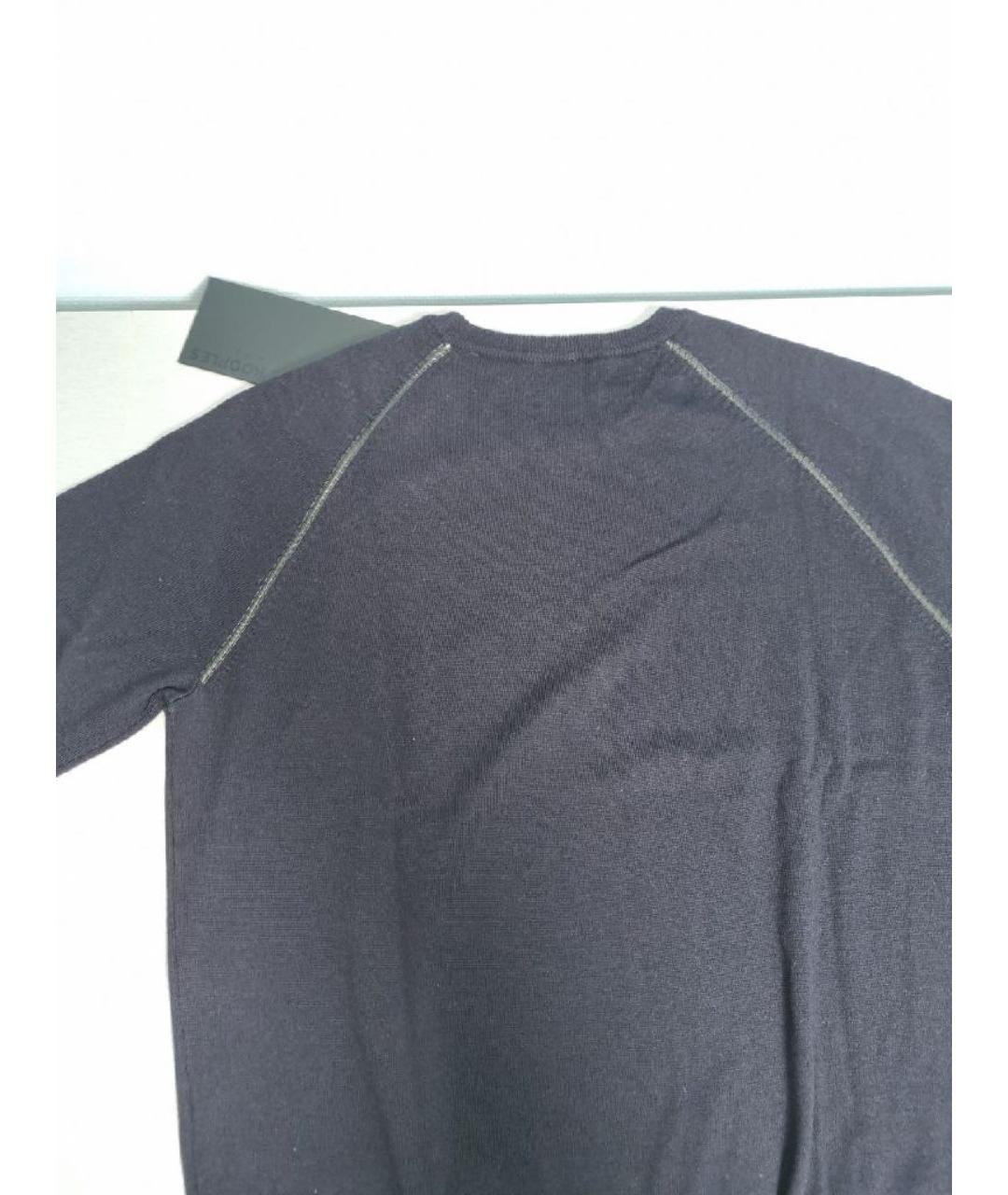 THE KOOPLES Темно-синий шерстяной джемпер / свитер, фото 4