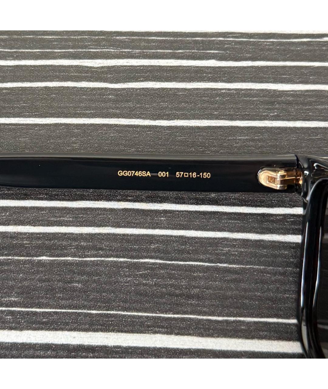 GUCCI Черные пластиковые солнцезащитные очки, фото 3