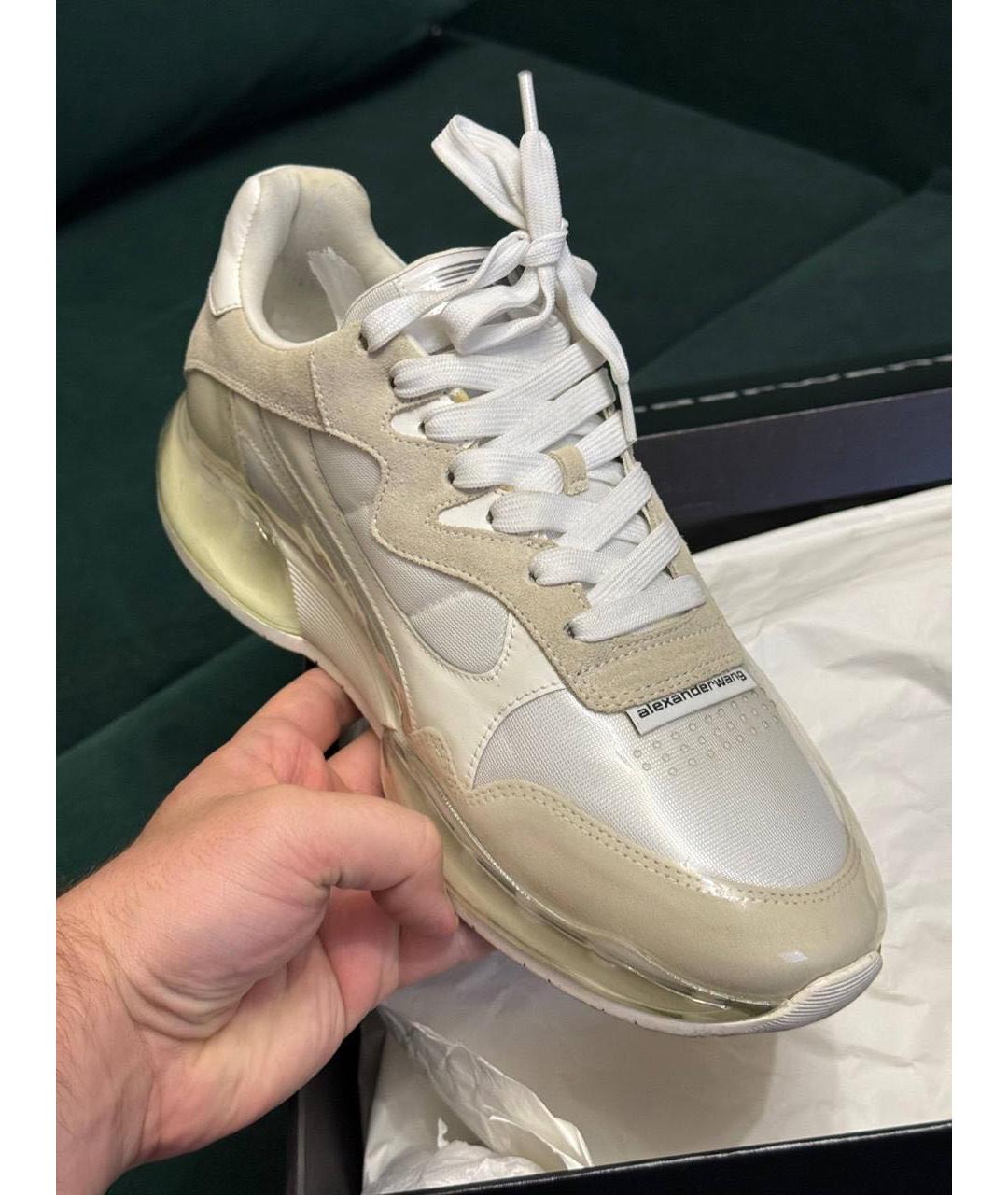 ALEXANDER WANG Бежевые низкие кроссовки / кеды, фото 2