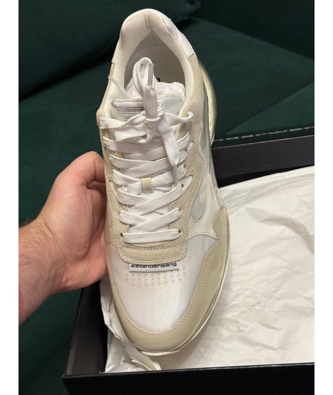 ALEXANDER WANG Бежевые низкие кроссовки / кеды, фото 3