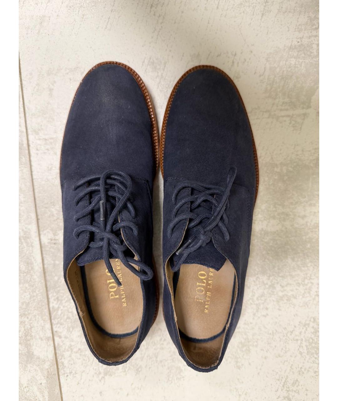 POLO RALPH LAUREN Темно-синие замшевые туфли, фото 3