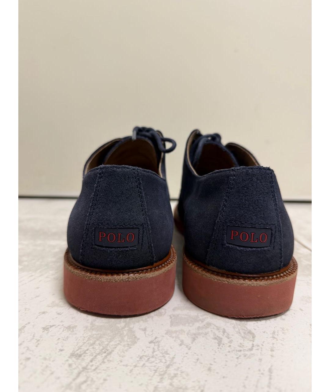 POLO RALPH LAUREN Темно-синие замшевые туфли, фото 4