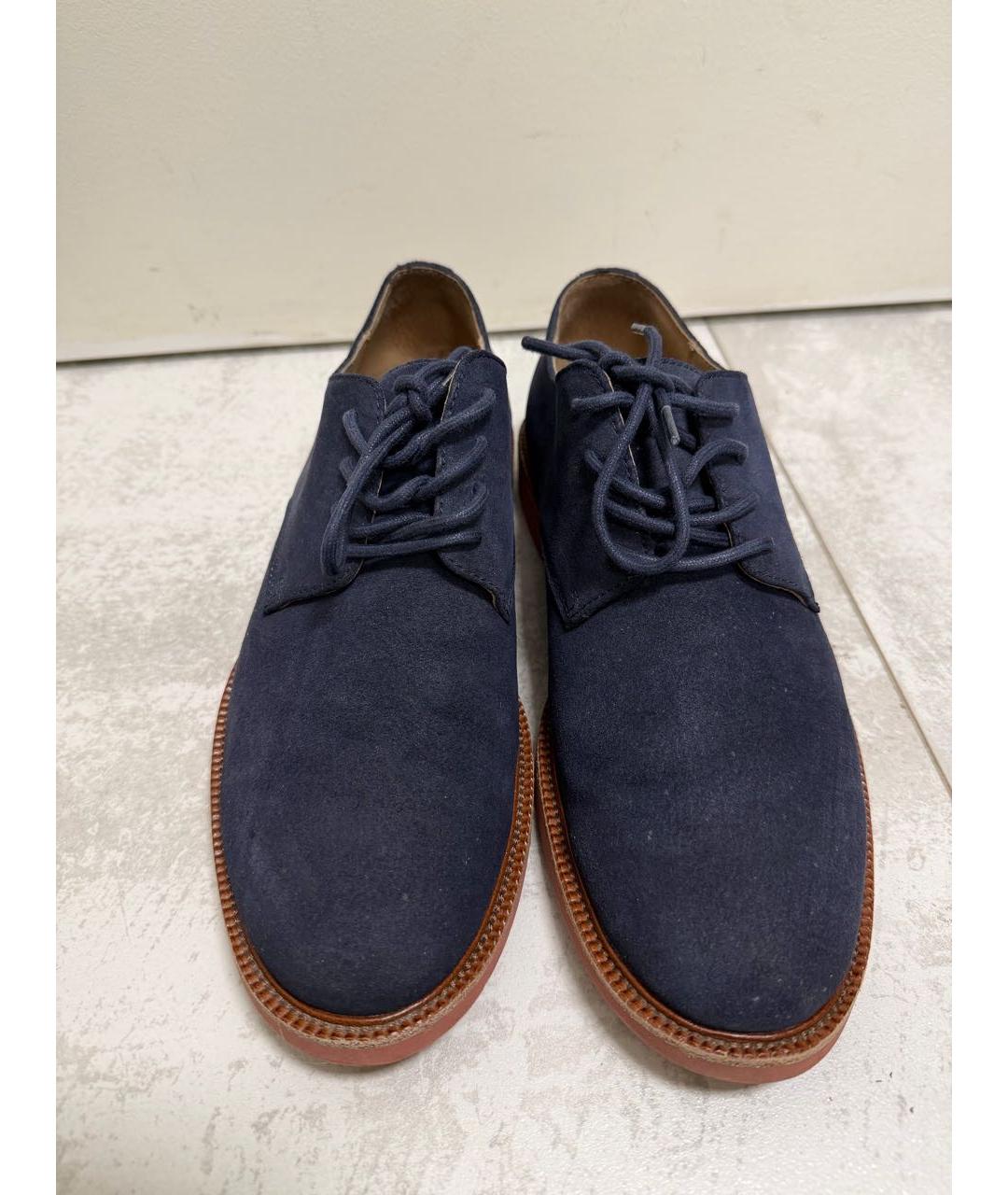 POLO RALPH LAUREN Темно-синие замшевые туфли, фото 2