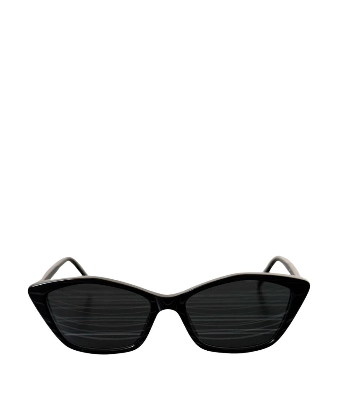 SAINT LAURENT Черные пластиковые солнцезащитные очки, фото 1