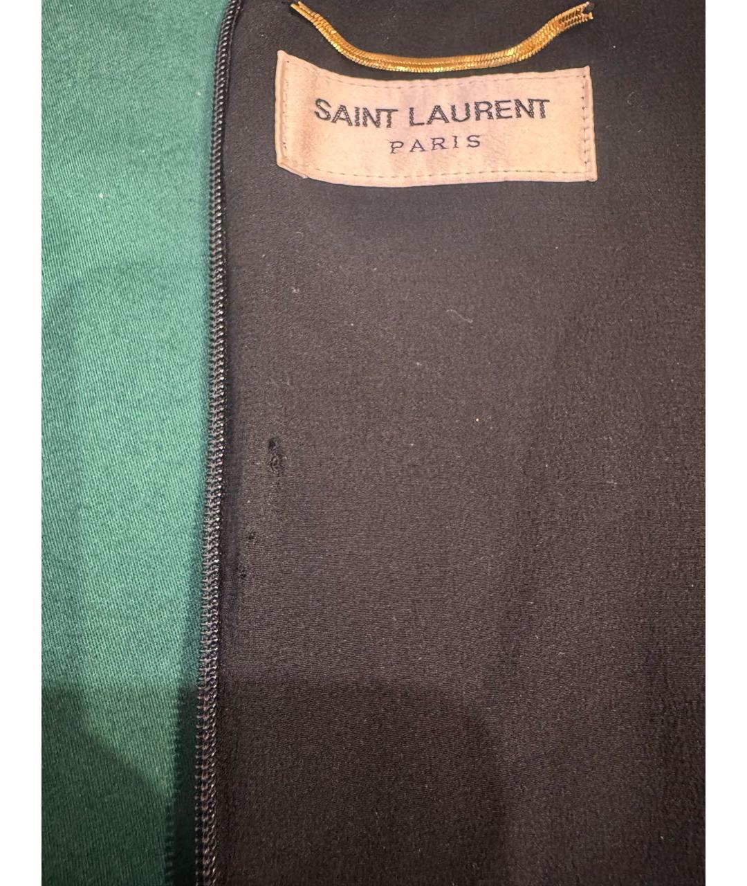 YVES SAINT LAURENT BEAUTY Черное шелковое вечернее платье, фото 4