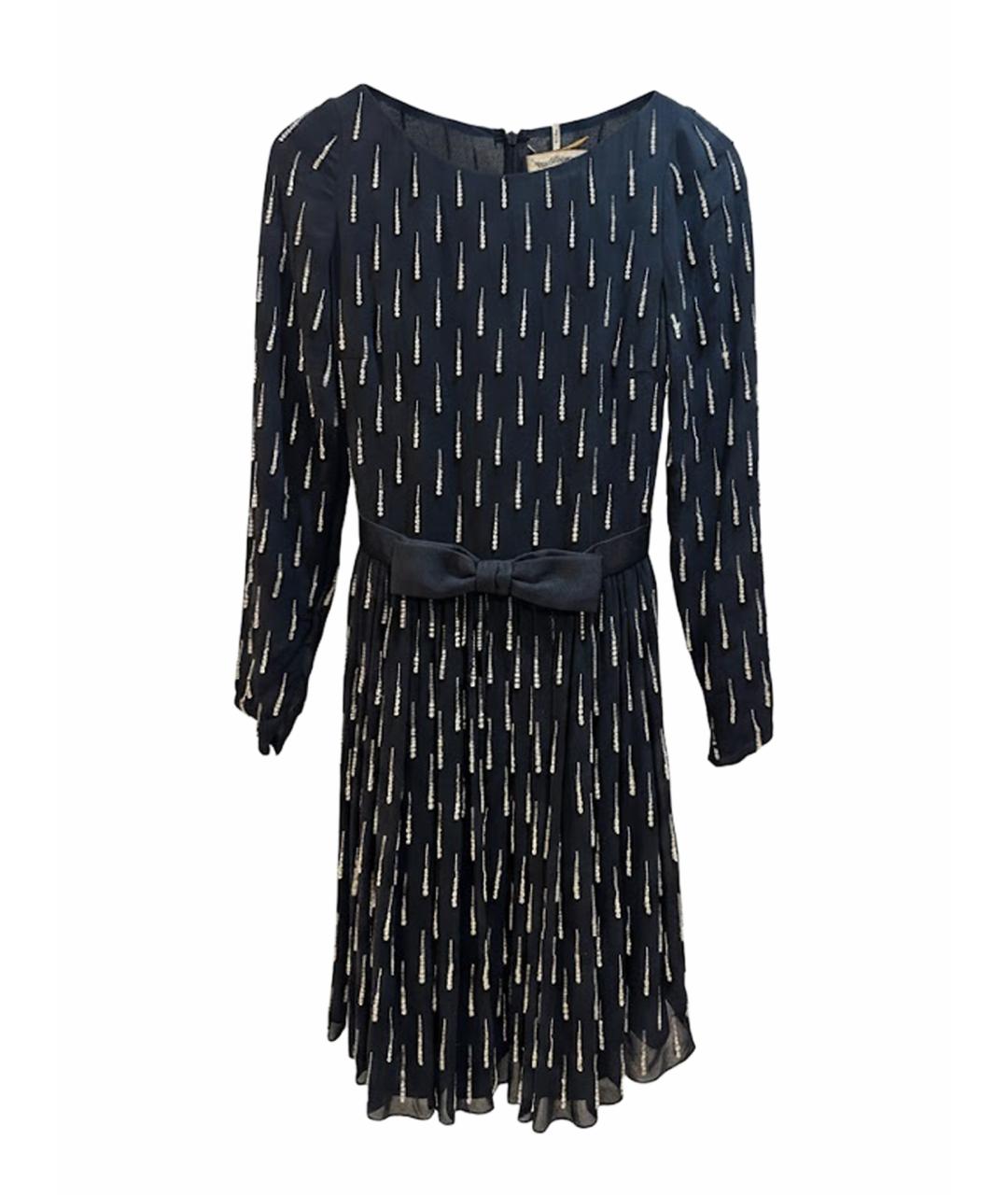 YVES SAINT LAURENT BEAUTY Черное шелковое вечернее платье, фото 1