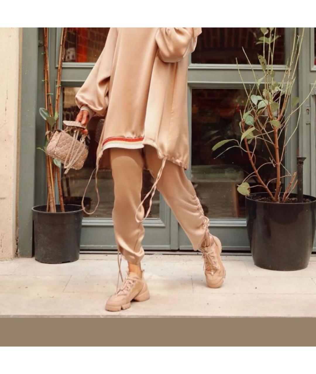 CHRISTIAN DIOR Бежевые синтетические кроссовки, фото 8