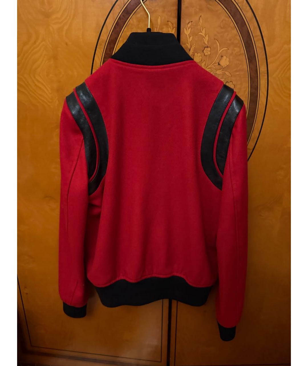 SAINT LAURENT Красная хлопковая куртка, фото 2