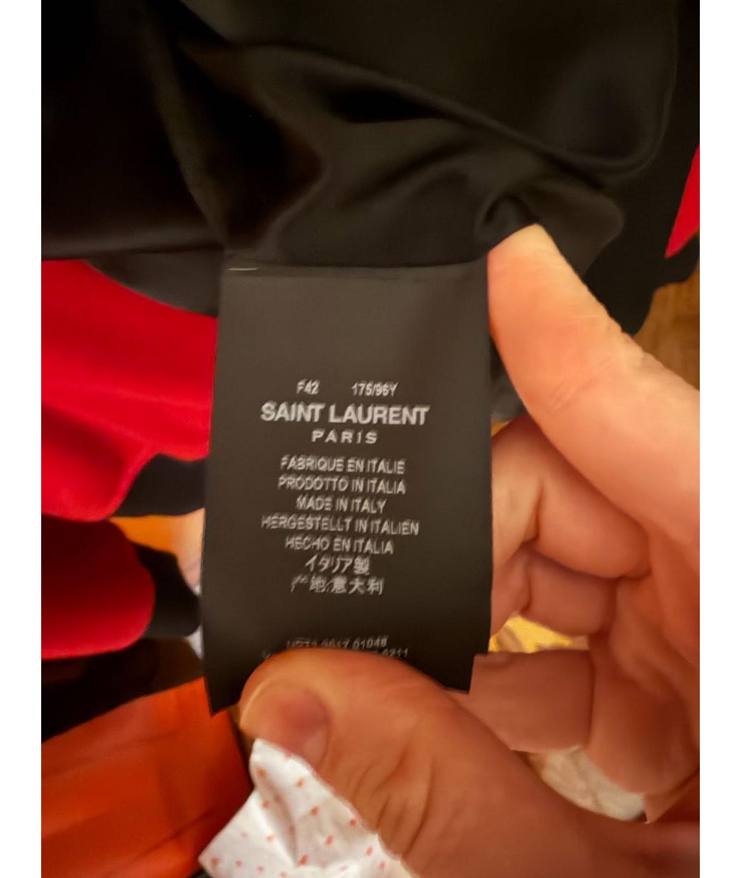 SAINT LAURENT Красная хлопковая куртка, фото 3