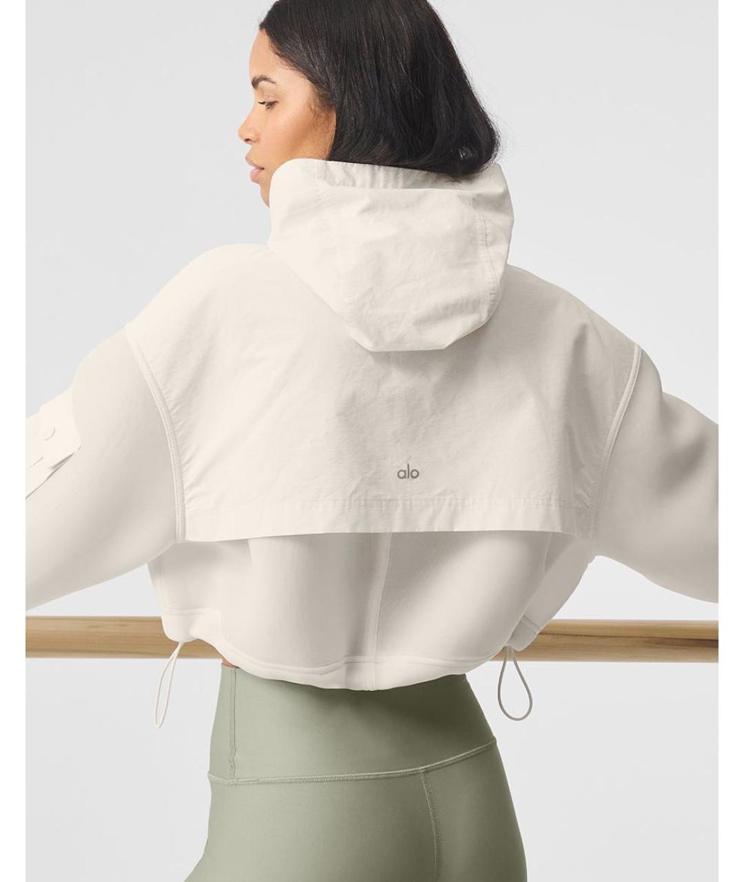 ALO YOGA Белая куртка, фото 5