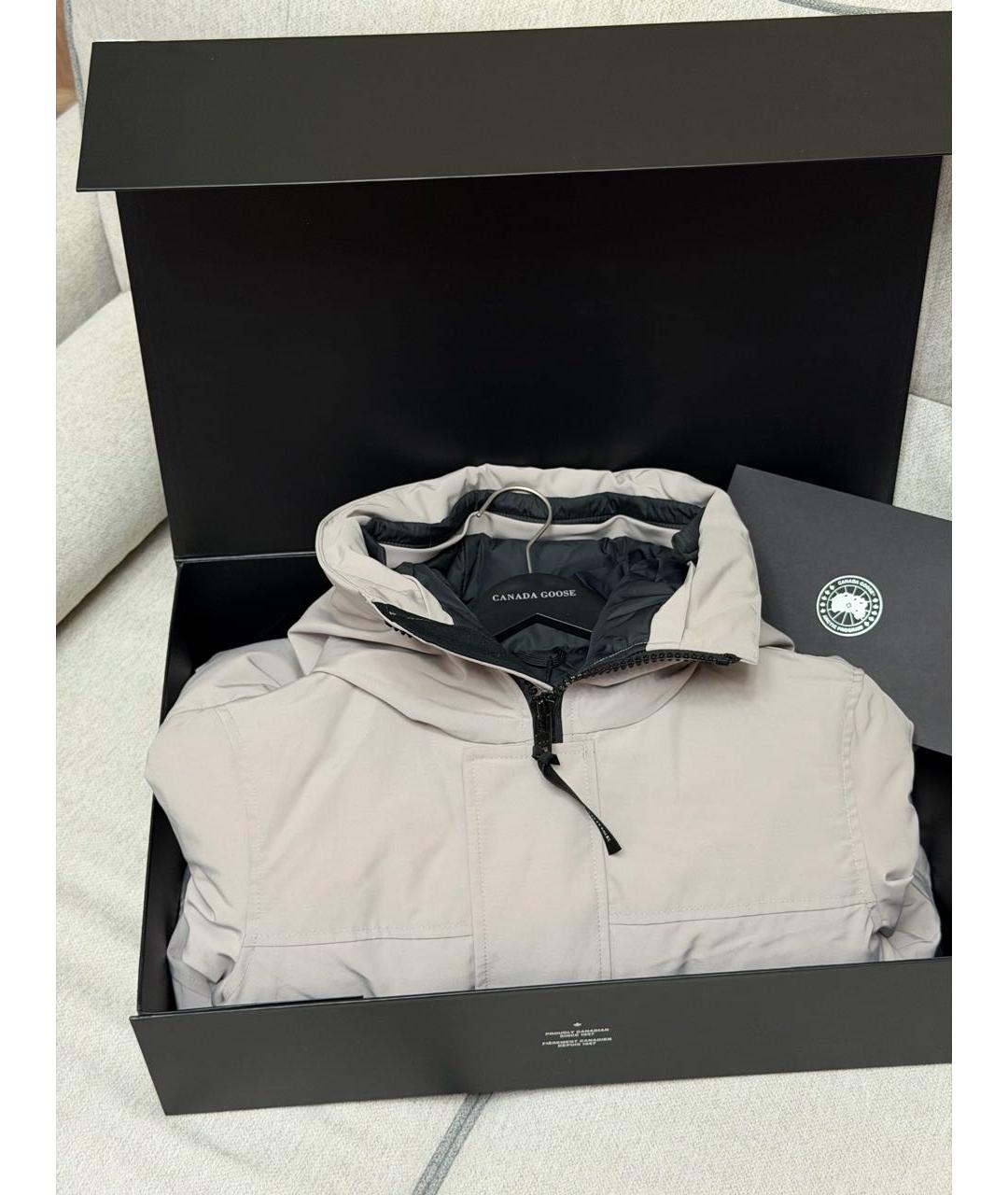 CANADA GOOSE Серая полиэстеровая парка, фото 4
