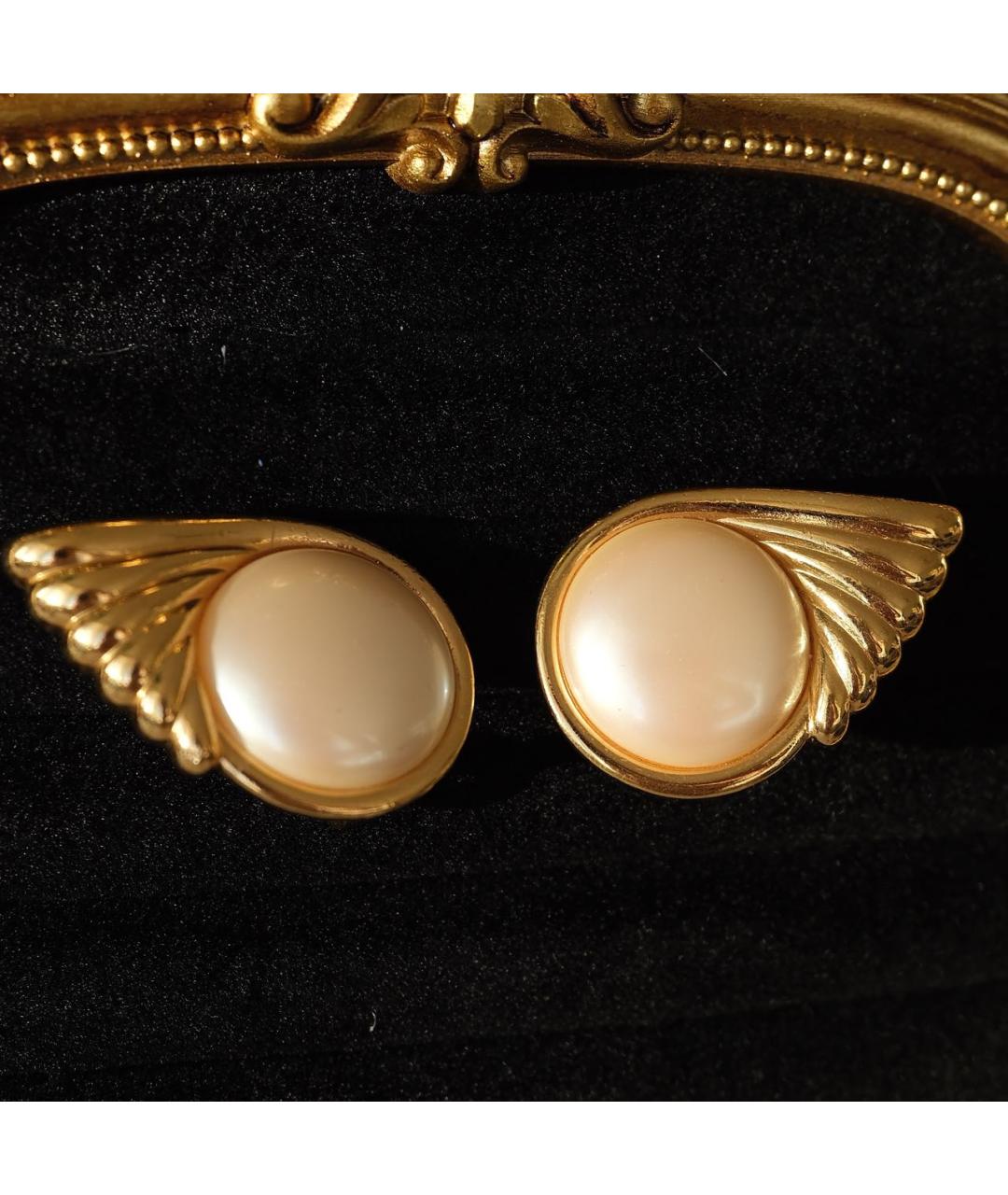 SAINT LAURENT Золотые металлические клипсы, фото 4