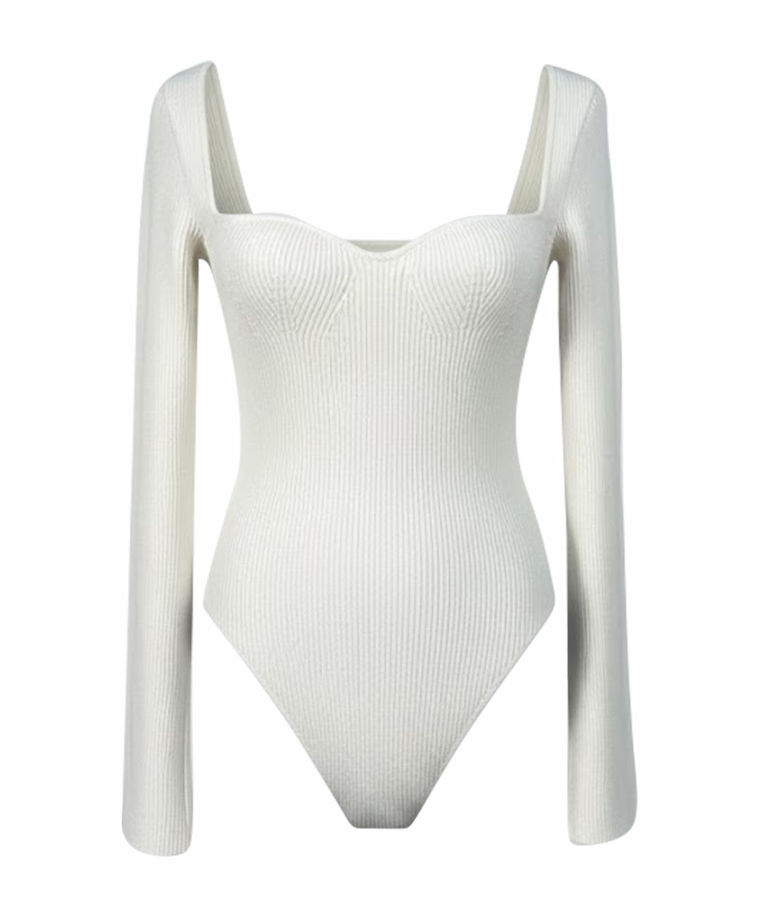 KHAITE Белый вискозный джемпер / свитер, фото 8