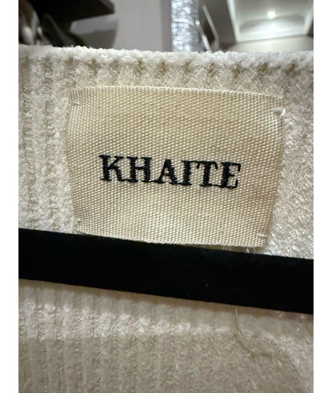 KHAITE Белый вискозный джемпер / свитер, фото 5