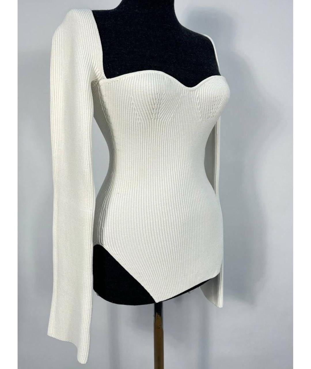 KHAITE Белый вискозный джемпер / свитер, фото 7