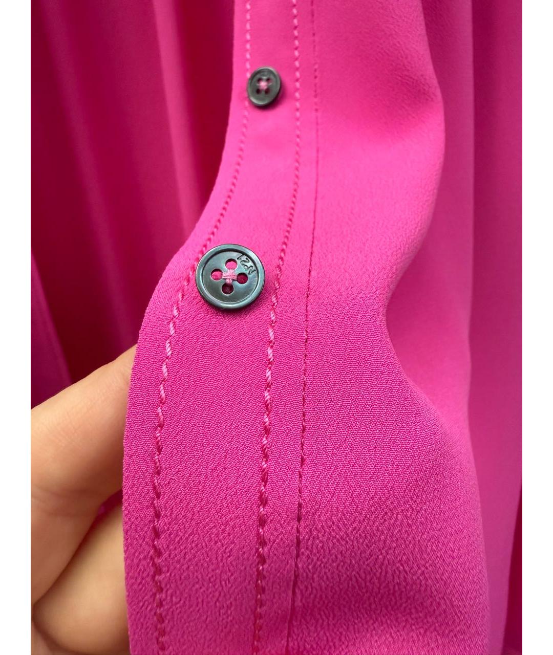 NO. 21 Фуксия шелковая блузы, фото 4