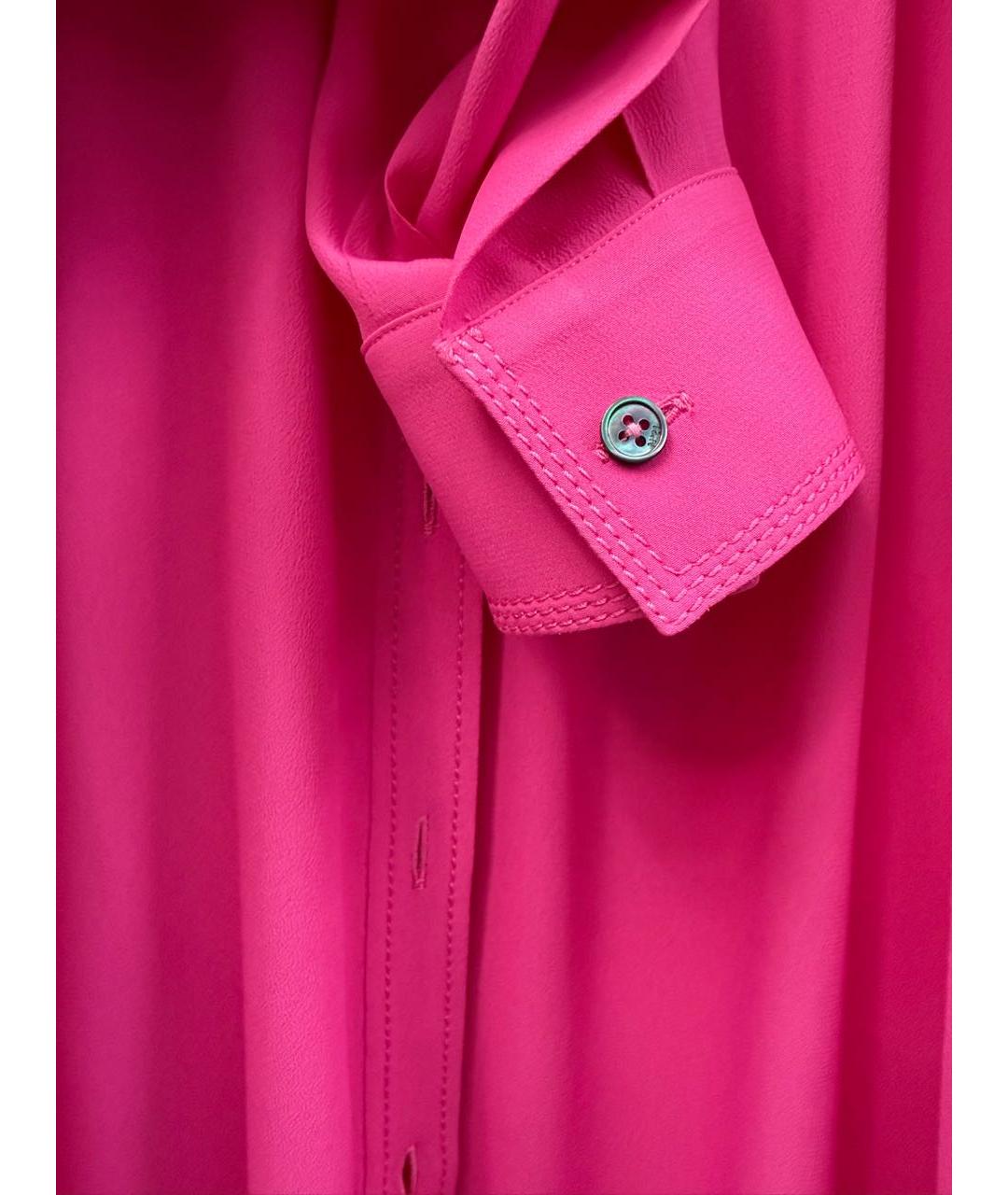 NO. 21 Фуксия шелковая блузы, фото 5