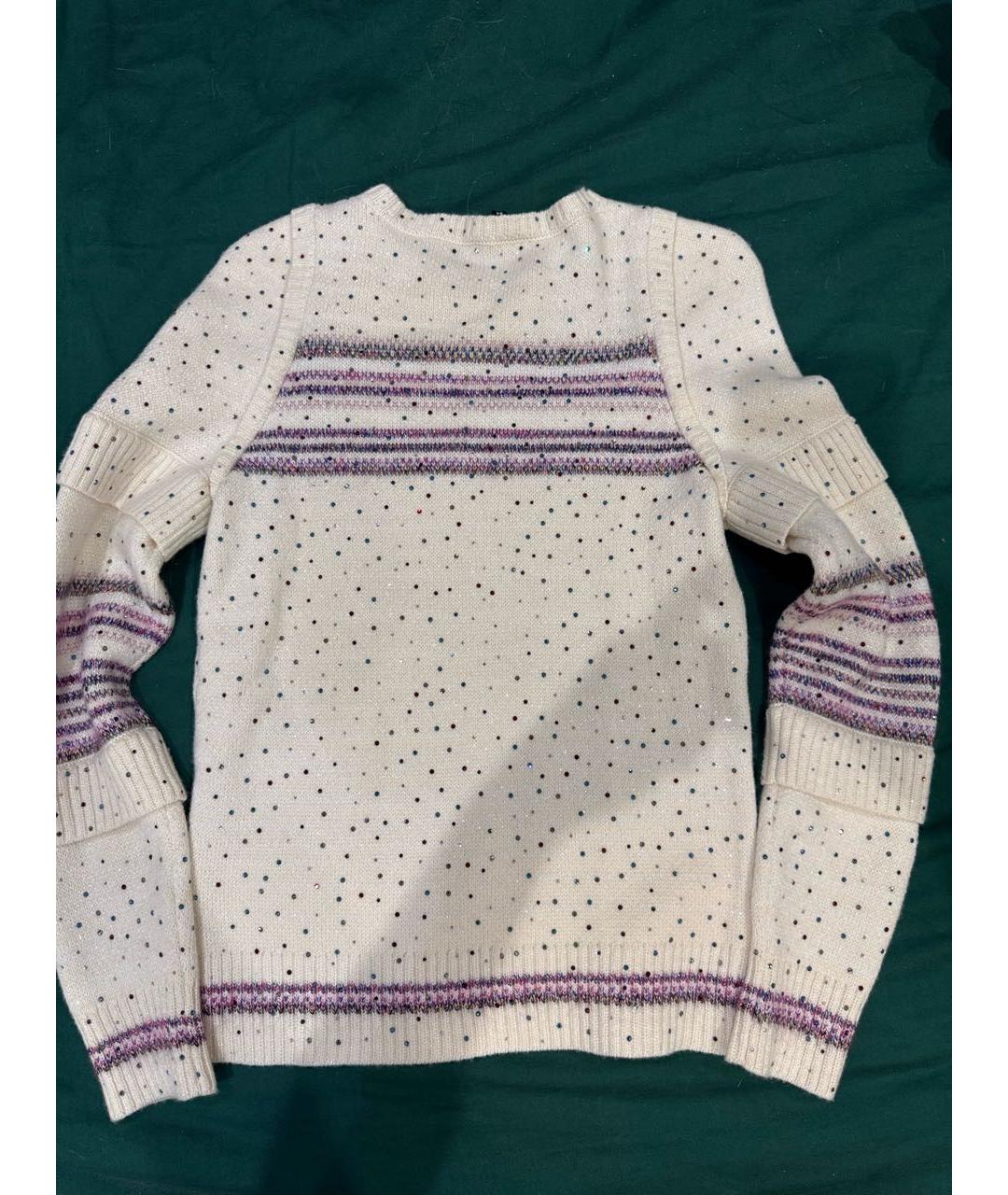 CHANEL Белый кашемировый джемпер / свитер, фото 2