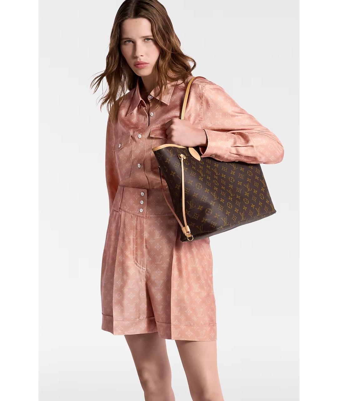 LOUIS VUITTON Коричневая сумка тоут, фото 5