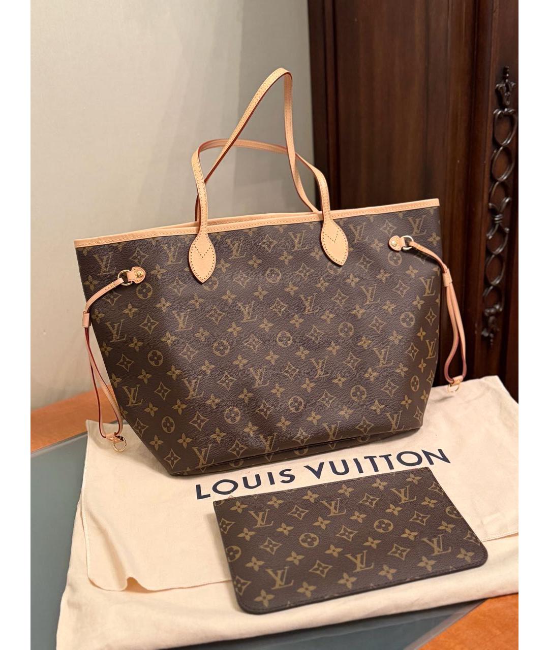 LOUIS VUITTON Коричневая сумка тоут, фото 2