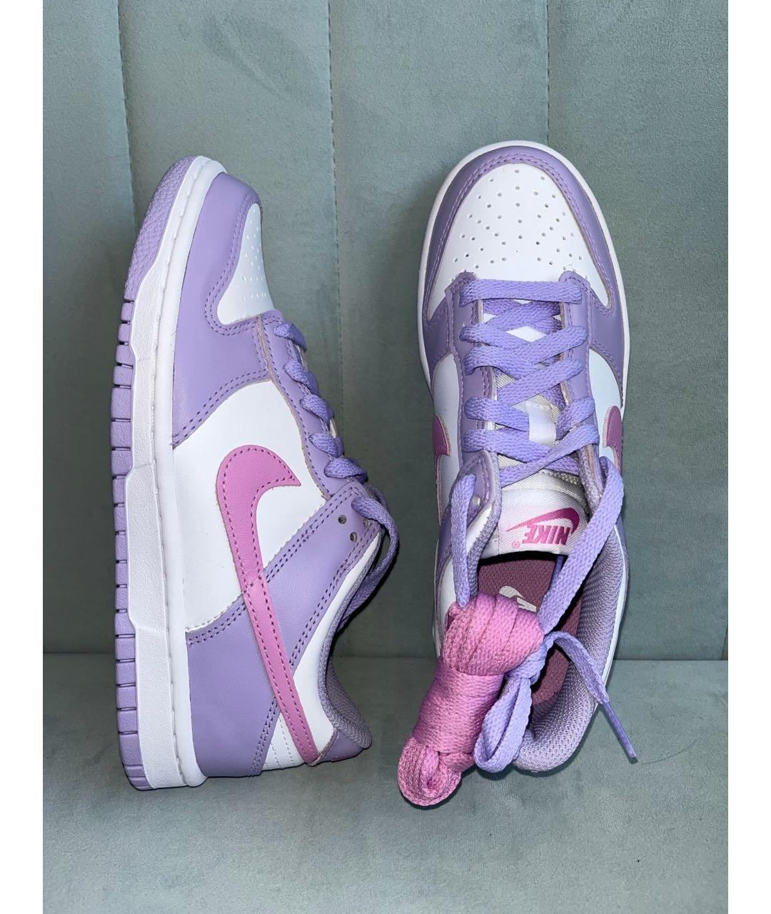 NIKE Белые кожаные кроссовки, фото 7