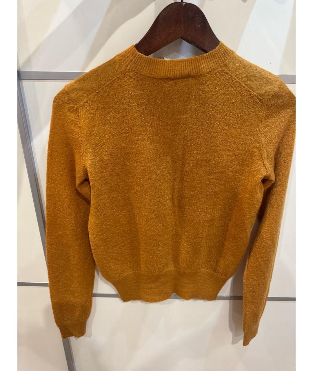 CHANEL Горчичный шерстяной джемпер / свитер, фото 2
