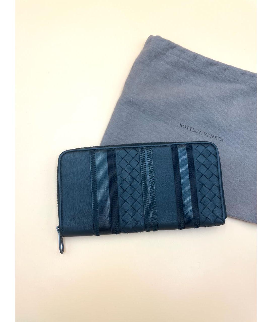 BOTTEGA VENETA Черный кожаный кошелек, фото 8