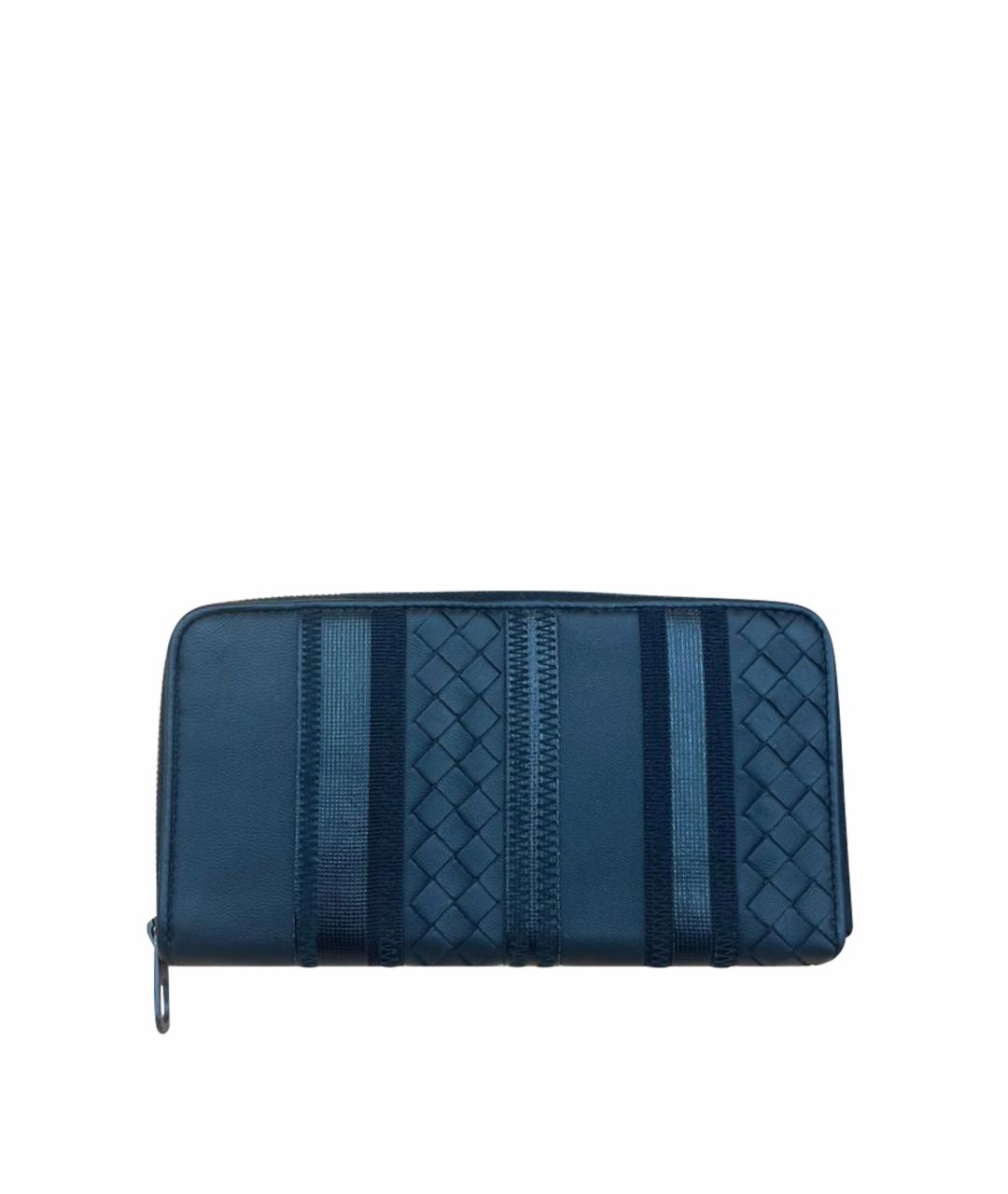 BOTTEGA VENETA Черный кожаный кошелек, фото 1