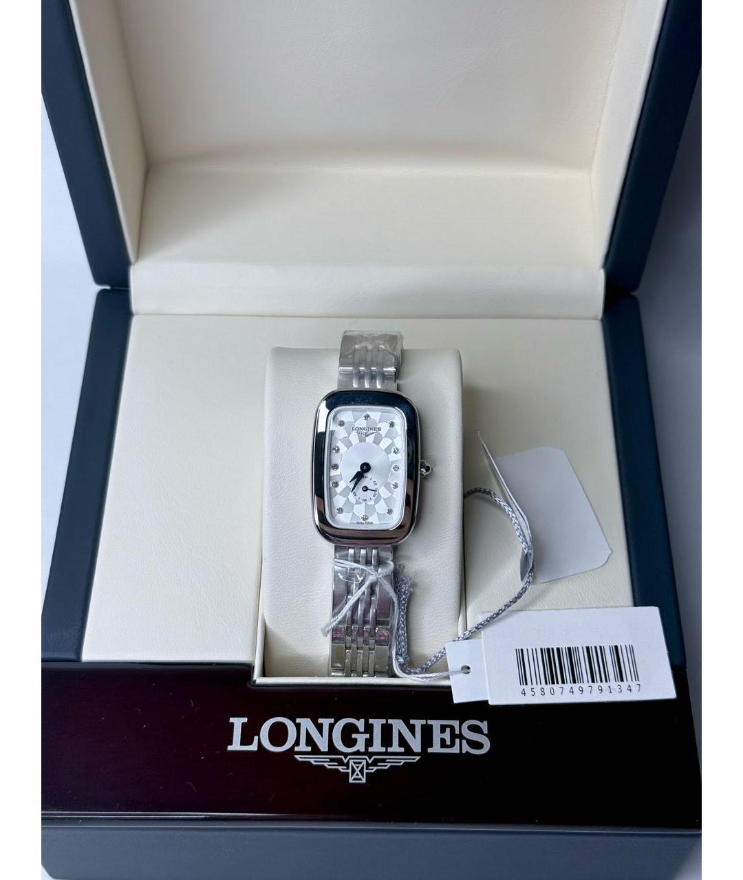 LONGINES Серебряные металлические часы, фото 4